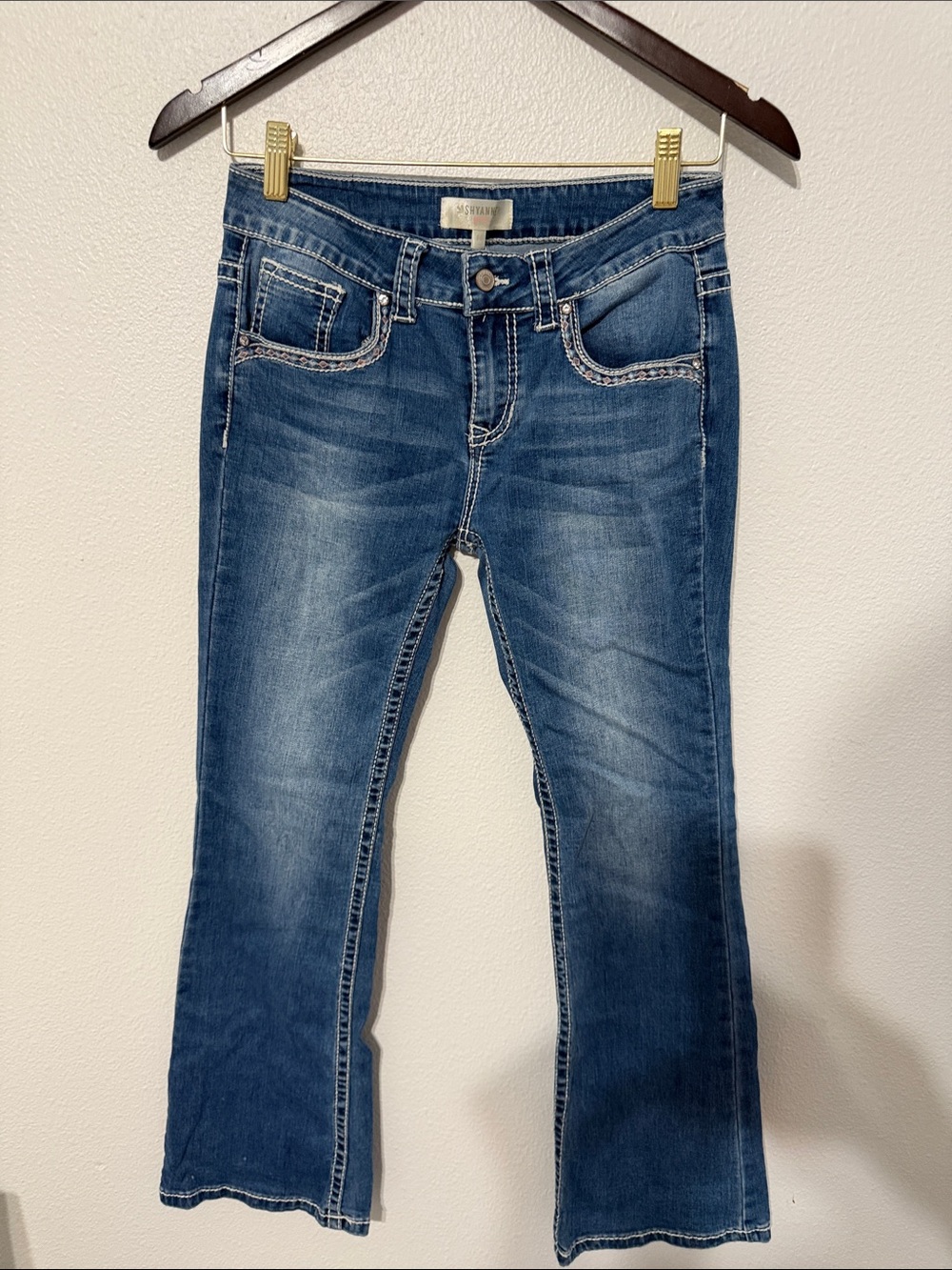 Shyanne Mid Wash Blue Flare Jeans